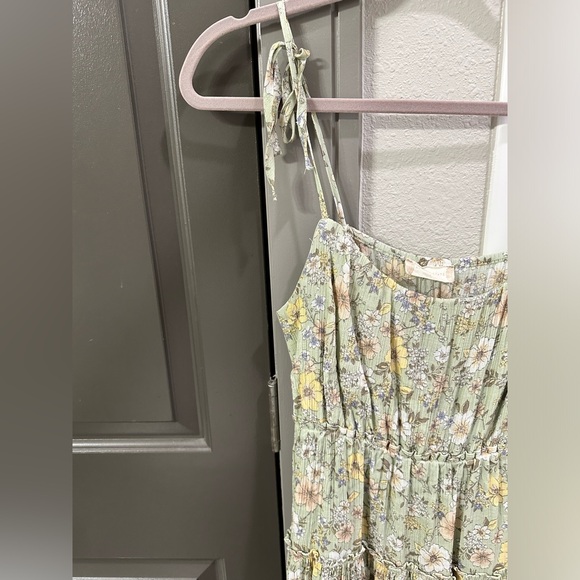 Altar'd State Dress with flowers, green, Large - Picture 4 of 5